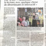 article du JSL sur les activités d'Elle M Lire : « Réinventer la lecture avec quelque chose de divertissant et interactif »