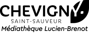 logo médiathèque chevigny-saint-sauveur noir