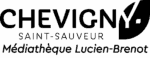 logo médiathèque chevigny-saint-sauveur noir